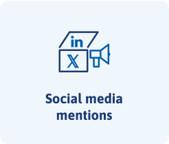 Social media mentions